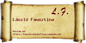 László Fausztina névjegykártya